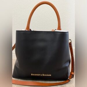 Dooney & Bourke Black and Tan Tote Bag